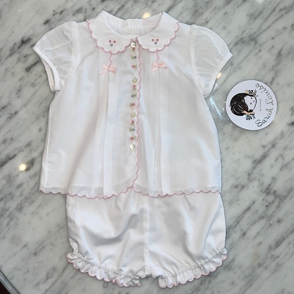 Sarah Louise Girls Rose Knitted 2 Piece Set